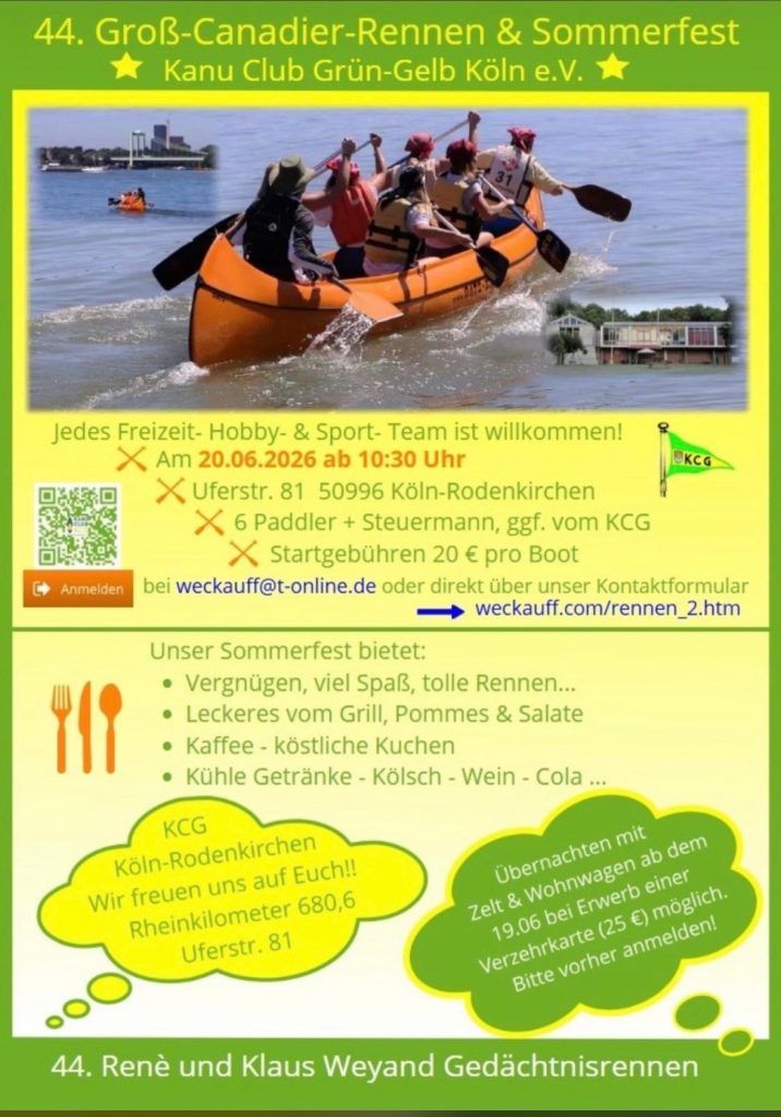 44. Groß-Canadierrennen und Sommerfest